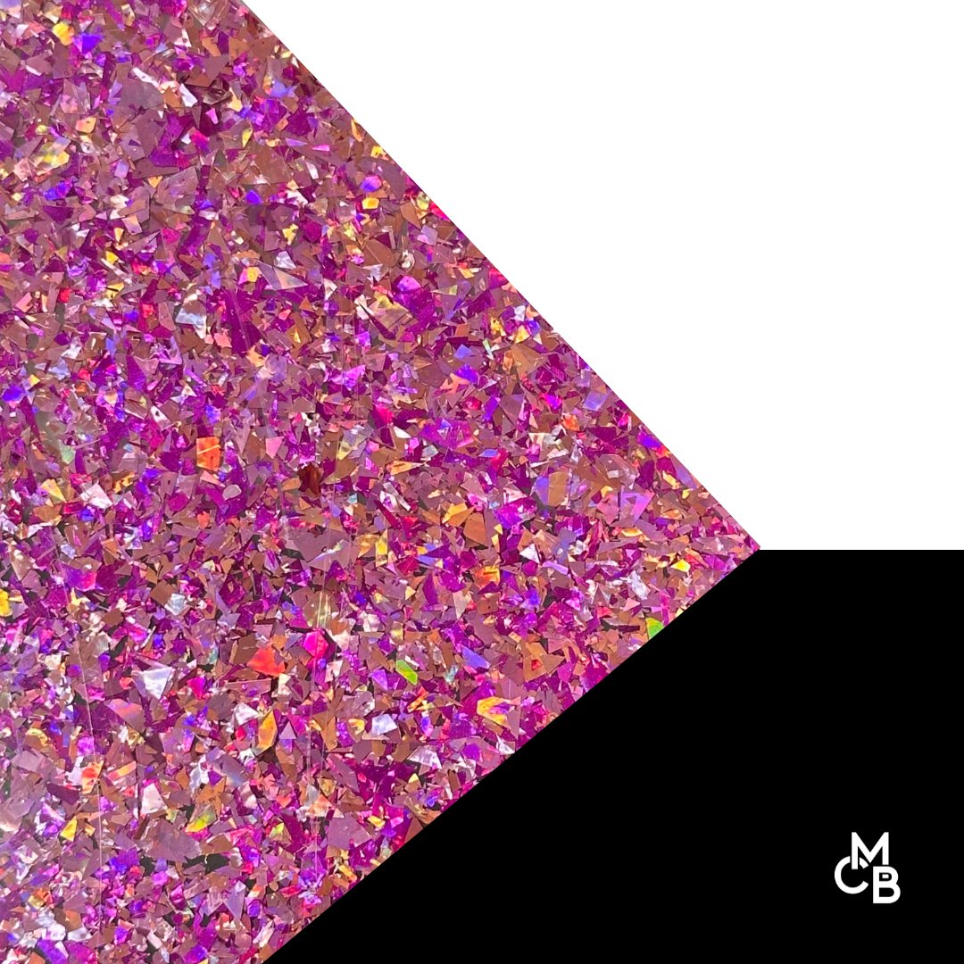 5/32" Valentines Purple Chunky Flake Glitter Cast Acrylic Sheets - Acrylic Sheets